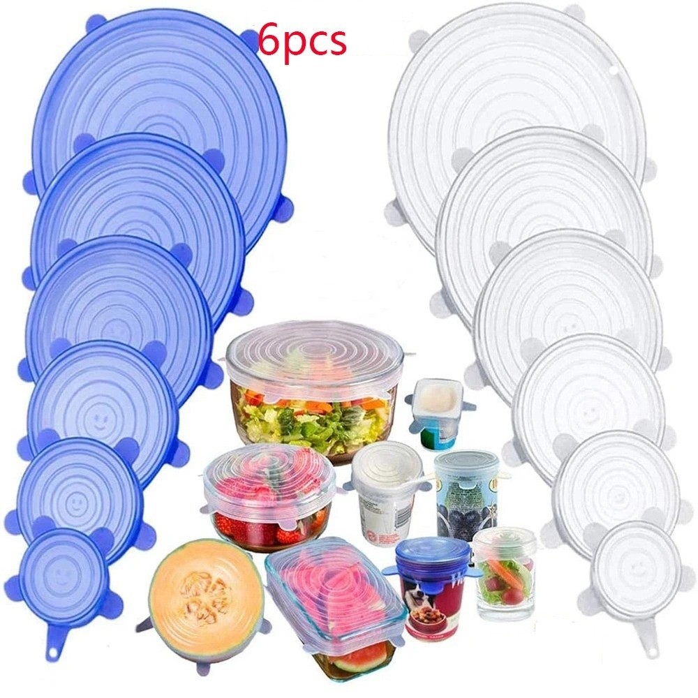Kitchen Gadgets Useful - 6PCS Useful Reusable Fresh-keeping Cover Kitchen