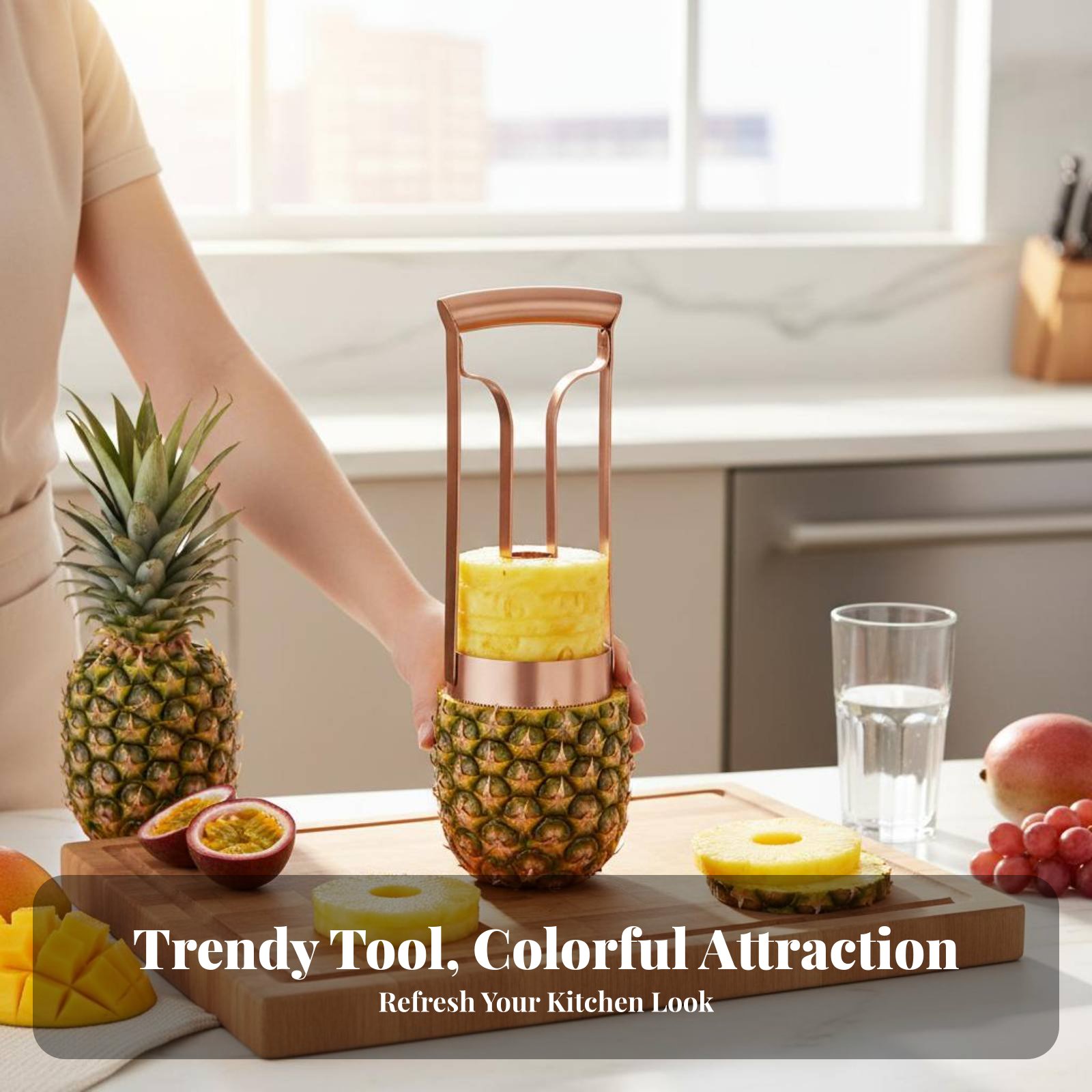 Stainless Steel Pineapple Cutt - Kitchen Gadgets Useful recension och pris