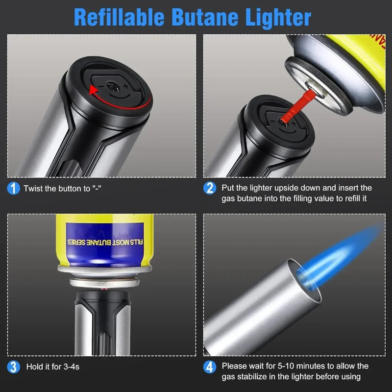 Metal Pen-Style Torch Lighter  - Kitchen Gadgets Men recension och pris