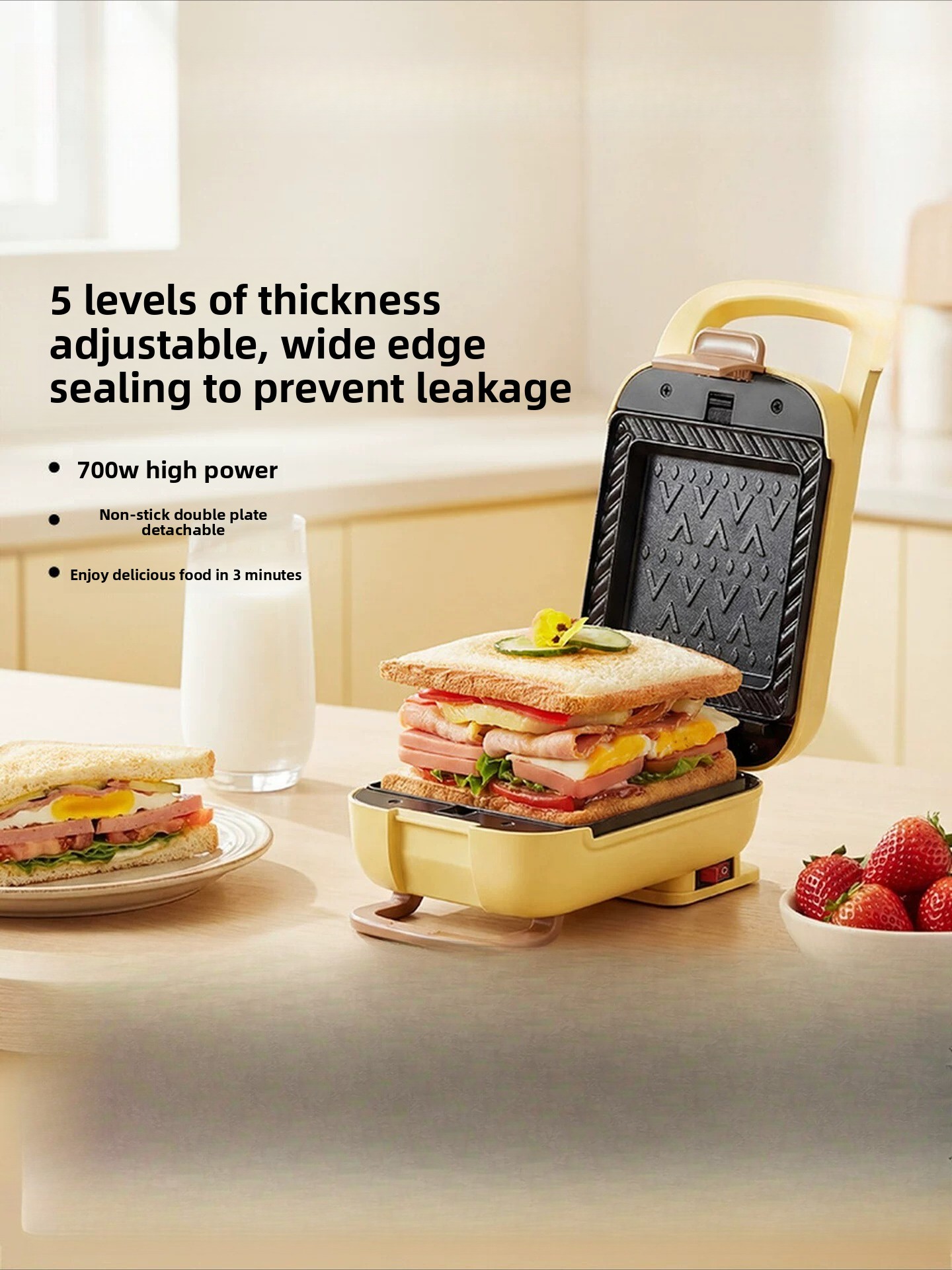 Household Thickened Hot Press  - Breakfast Sandwich Maker recension och pris