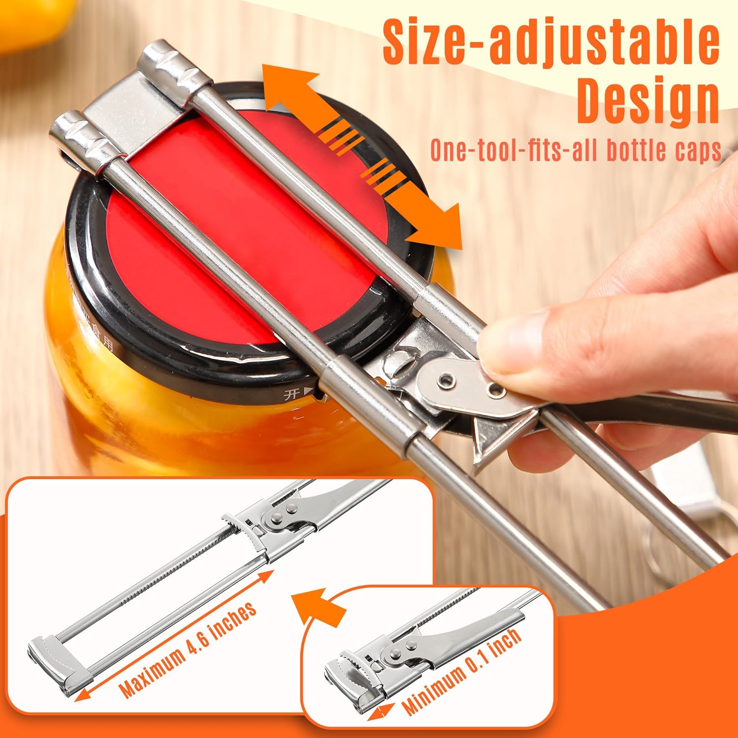 Adjustable Stainless Steel Jar - Kitchen Gadgets Men recension och pris