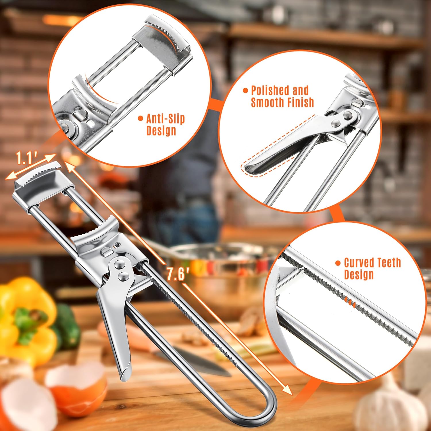 Adjustable Stainless Steel Jar - Kitchen Gadgets Men recension och pris