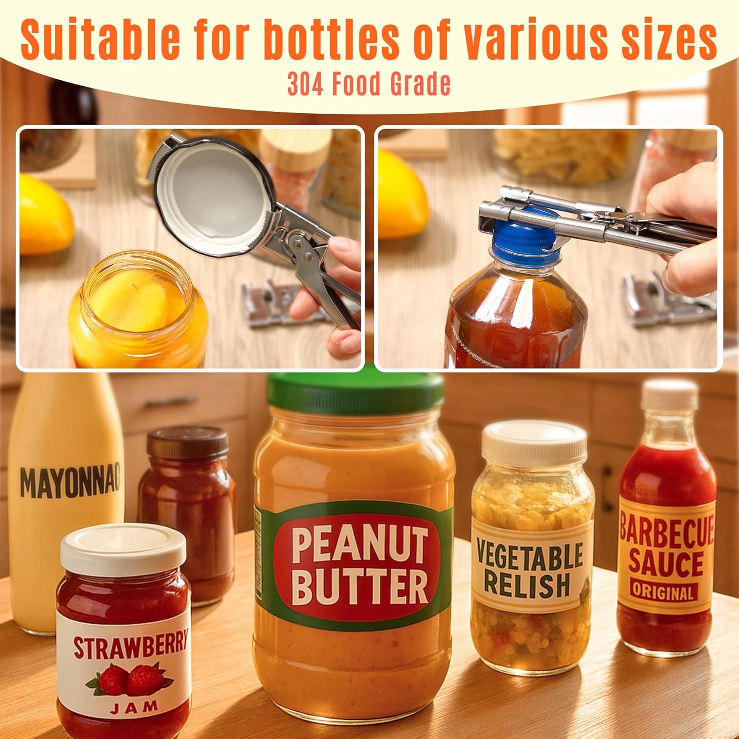 Adjustable Stainless Steel Jar - Kitchen Gadgets Men recension och pris