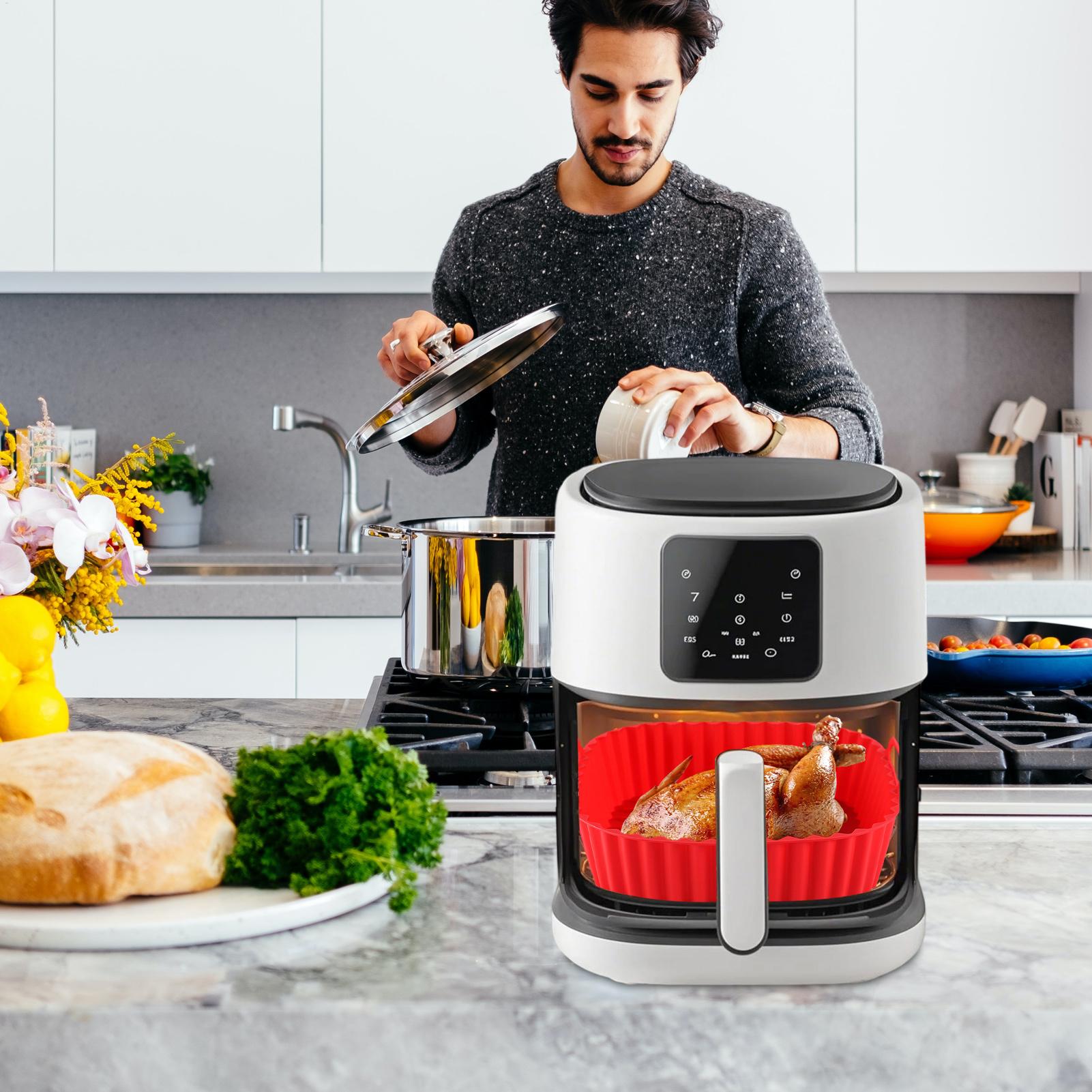 Silicone Air Fryer Liners Pot  - Kitchen Gadgets Men recension och pris