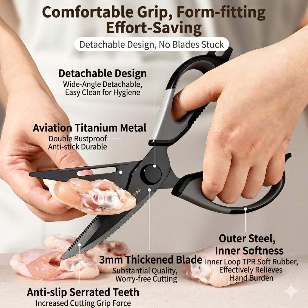 Kitchen scissors Titanium Chic - Kitchen Handy Gadgets recension och pris