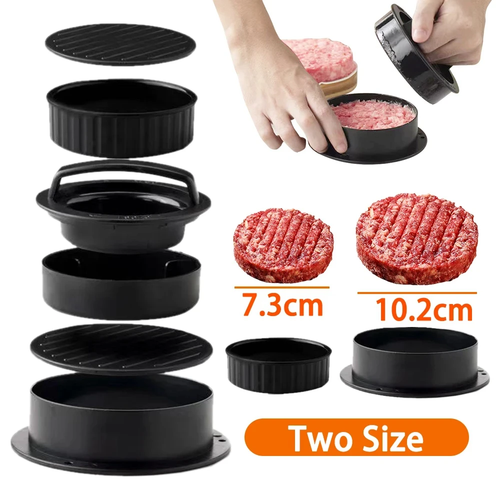 Round Hamburger Burger Press B - Kitchen Helper Gadgets recension och pris