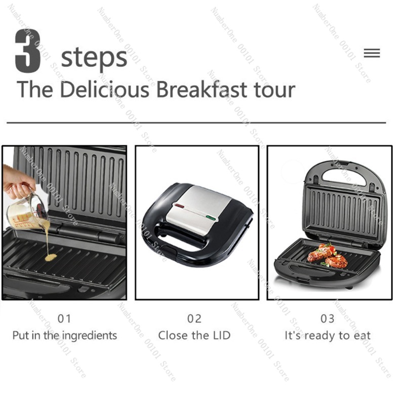 110v 8-in-1 sandwich, donut, w - Breakfast Sandwich Maker recension och pris